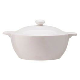 Avet Cazuela Con Tapa 15,5 cm Colección Plain White Apta Microondas Lavavajillas Alta Calidad Hostelería